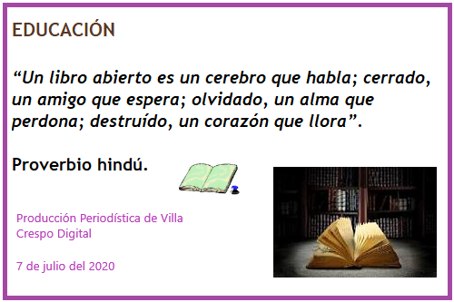 EDUCACION PROVERBIO HINDU